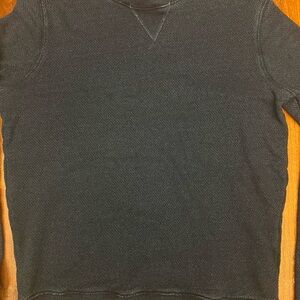 Mens 40weft 100% Cotton Pullover Sweater Navy Blue Men’s Size Medium